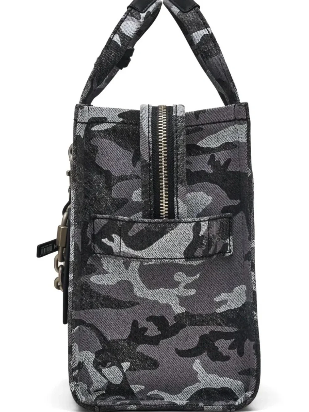 Marc Jacobs The Tote Bag Marc Camo Denim Black & Grey Medium Tote - Picture 5 of 7